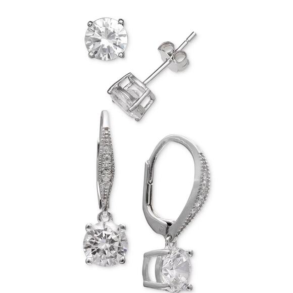 Giani Bernini Jewelry - Giani Bernini Cubic Zirconia Earrings in Sterling Silver